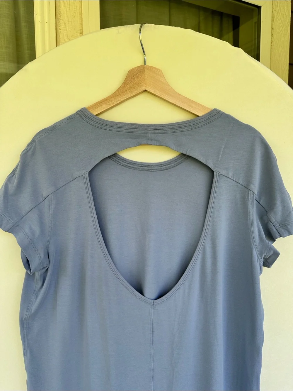 Lululemon Daytripper T-Shirt Dress in Light Blue Twist Back size 10